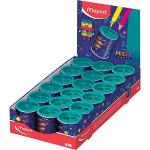 Doppel-Spitzdose PIXEL PARTY, 18er Display Maped 044123 (3154140441234)