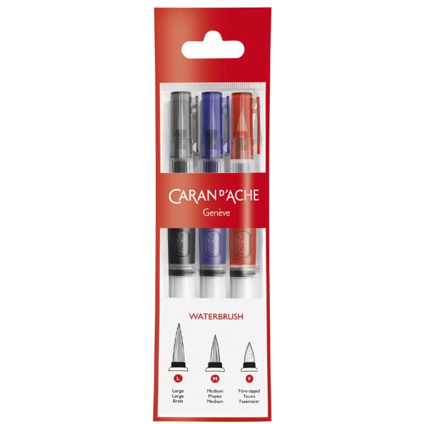Aquarellpinselstift mit Wasserreservoir, 3er Set CARAN D'ACHE 115.303 (7630002329132)