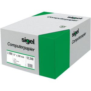 Sigel Endlospapier A3 Quer 1-fach, 60 G/qm Grün 2.000 Blatt 12370 (4004360123702)