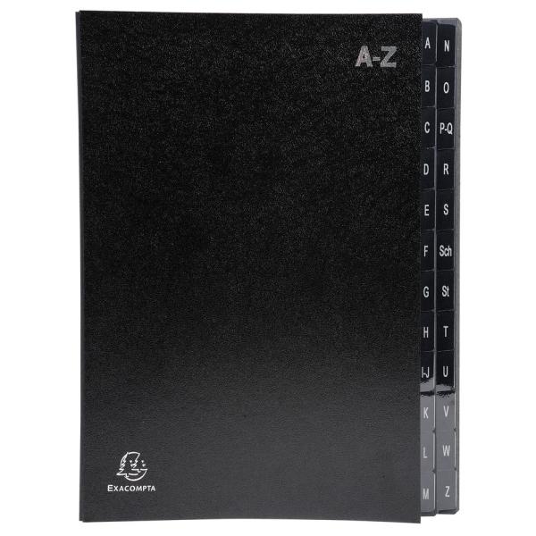 Pultordner, DIN A4, A-Z, 24 Fächer, rot EXACOMPTA 57225E (3130630572251)