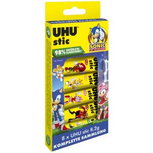 Klebestift stic SONIC, Collection Box mit 8x 8, 2 g UHU 9000333 (4026700135343)