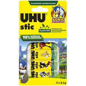 Klebestift stic ReNATURE SONIC, 4x 8, 2 g, Blister UHU 9000328 (4026700135251)