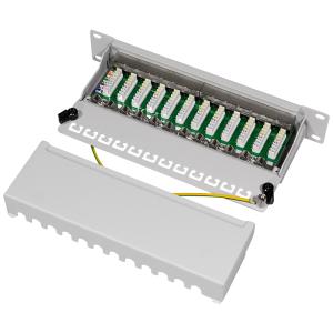 LogiLink 10' Patch Panel Kat. 6, geschirmt, 12 Port, 1 HE NP0046 (4052792040258)
