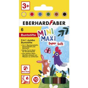 Farbstiftetui Jumbo Mini Kids 3in1 12er Etui Eberhard Faber 518912 (4087205189125)