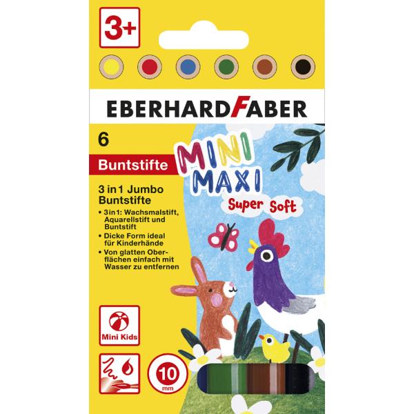 Farbstiftetui Jumbo Mini Kids 3in1 12er Etui Eberhard Faber 518912 (4087205189125)