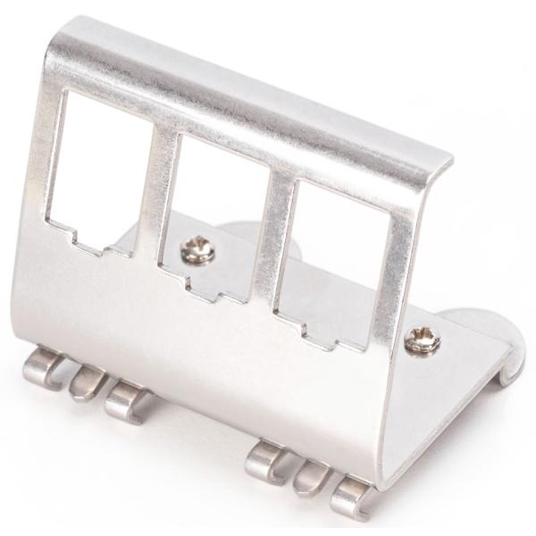 Hutschienenadapter für 3x Keystone Modul, Edelstahl DIGITUS AN-25183 (4016032498377)