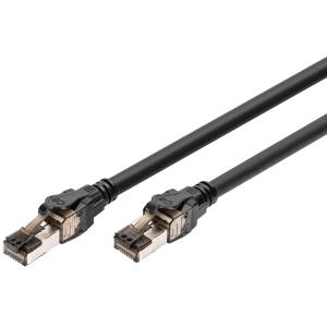 Patchkabel, Kat. 8.1, S/ FTP, 3, 0 m, schwarz DIGITUS DK-1843-030 (4016032499244)