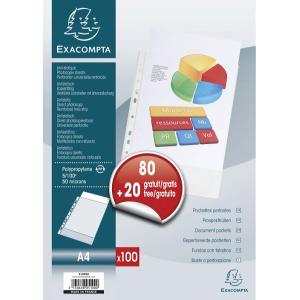 Prospekthülle, DIN A4, PP, Promopack 80+20 GRATIS EXACOMPTA 5100SE (3130638051000)