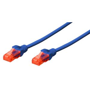 Patchkabel Kat. 6, U/ UTP, LSZH, 10, 0 m, blau, Set DIGITUS DK-1617-100-B-5 (4016032471486)