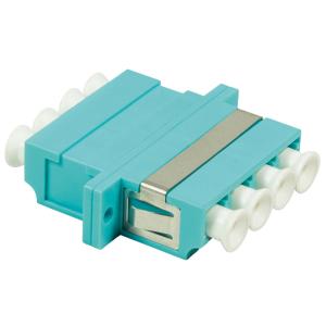 LogiLink LWL Kupplung, 2x LC-Duplex Quad, Multimode, aqua FA04LC3 (4052792019964)
