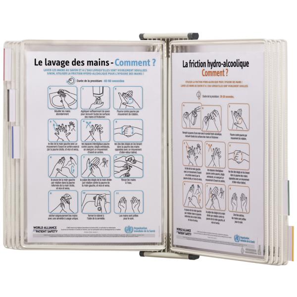 by tarifold STERIFOLD Wandelement, DIN A4, lichtgrau djois 414507 (3377994145077)