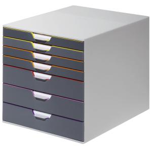 Schubladenbox VARICOLOR 7, mit 7 Schubladen DURABLE 7607-27 (4005546701943)