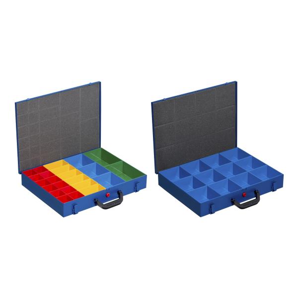 Metall-Kleinteilekoffer EuroPlus Pro M 44XH-12L, blau allit 454131 (4005187541311)