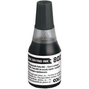 Stempelfarbe 802, schnelltrocknend, 25 ml, schwarz COLOP 109758 (9004362312444)