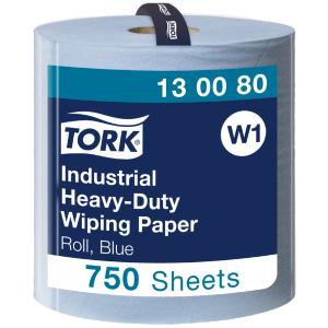 TORK Industrie-Putzrolle, 3-lagig, blau, 255 m - extra stark tork 130080 (7322540183795)