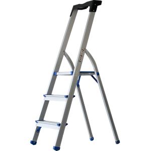 Alu-Klappleiter, 5 Stufen, silber pavo 8037346 (8717448037346)