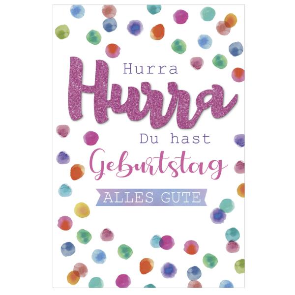 Geburtstagskarte Glitzer 'Luxus' SUSY CARD 40054391 (4050498332530)