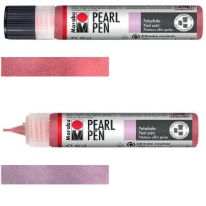 Perlenfarbe Pearl Pen, 25 ml, schimmer-silber Marabu 18090009581 (4007751905451)