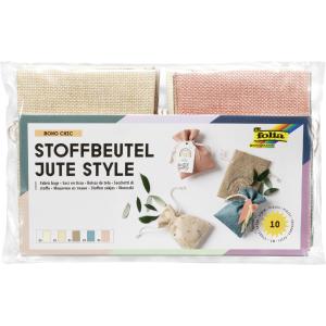 Stoffbeutel Jute Style 'BOHO CHIC' folia 63119 (4001868128147)
