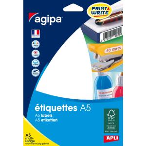 Universal-Etiketten, 19, 3 x 32 mm, weiß agipa 114010 (3270241140101)
