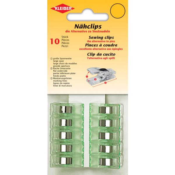 Stoffklammern, grün KLEIBER 70098 (4009691700981)