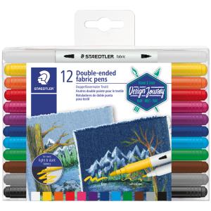 Doppel-Fasermaler Textil Design Journey, 12er Etui STAEDTLER 3190 TB12 (4007817043196)
