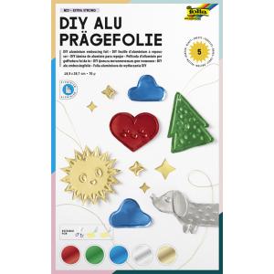 Prägefolie Mappe 19x30 cm gold 3 Blatt FOLIA 521 (4001868005219)
