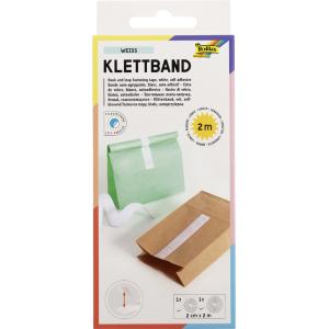 Klettband, 20 mm x 2 m, selbstklebend, schwarz folia 2303 (4001868108736)