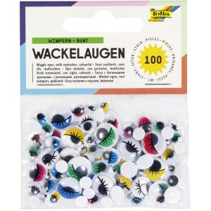 Wackelaugen mit Wimpern, nicht selbstklebend folia 7510 (4001868023862)