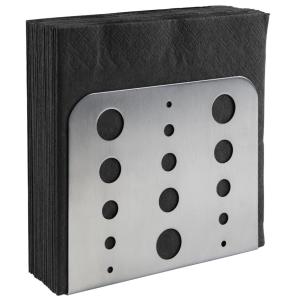 Serviettenhalter, Edelstahl matt poliert, mit Lochmuster APS 11780 (4004133117808)