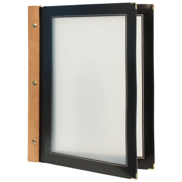 Speisekarten-Mappe WOOD, DIN A4, braun Securit MC-WRA4-BR (8717624240485)