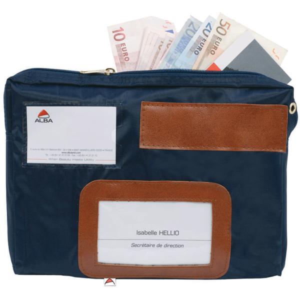 Banktasche 'POCAIS' mit Dehnfalte, Polyester, blau ALBA (3129710003402)
