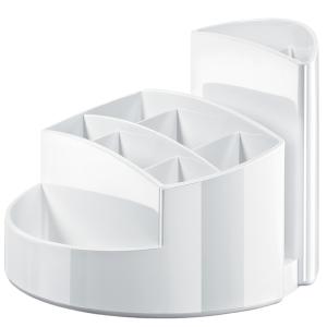 Schreibtischköcher RONDO 9 Fächer Gummifüße Briefschlitz dunkelgrau HAN 17460-191 (4012473990982)