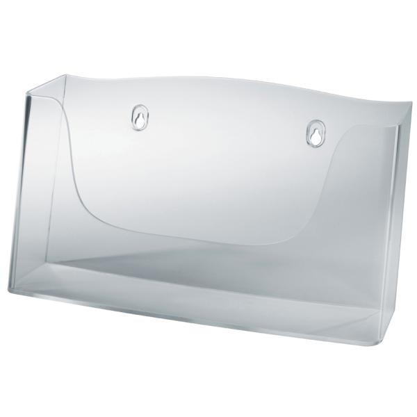 Wand-Prospekthalter 'acrylic', Acryl, DIN A4 quer sigel LH118 (4004360831393)