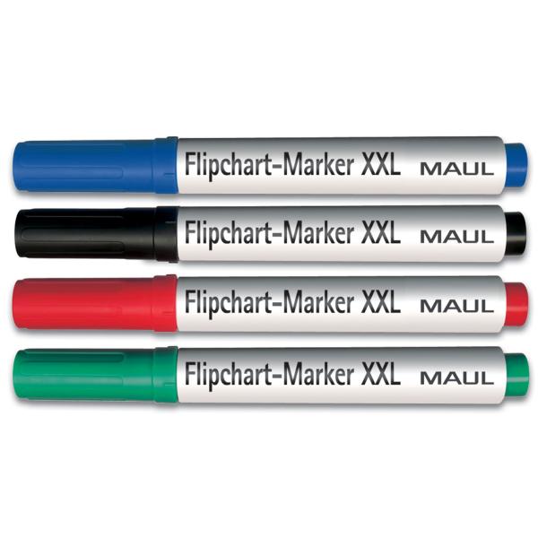 Flipchart-Marker XXL, sortiert, 4er Set MAUL 6383899 (4002390024396)