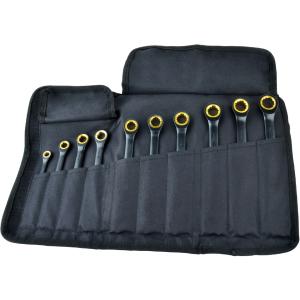 Gabel-Knarren-Ringschlüssel-Satz, 10-teilig QUANTOOL Q25210 (4003315847397)