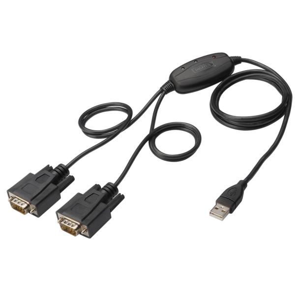 USB 2.0 - 2 x RS232 Adapterkabel, 1 MBit/ Sek. DIGITUS DA-70158 (4016032308522)