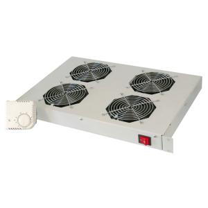 19' Belüftungseinheit, 1 HE, 4 x 120 mm Lüftern DIGITUS DN-19FAN-4-HOSW (4016032189909)