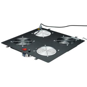 Dachlüftereinheit, 2 Lüftern, schwarz (RAL 9005) DIGITUS DN-19 FAN-2-B-N (4016032332794)