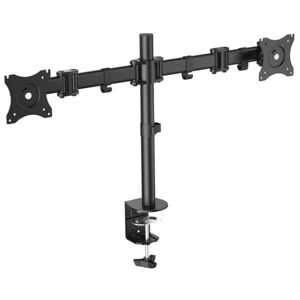 Universal Dual Monitorarm mit Klemmfuß, schwarz DIGITUS DA-90349 (4016032382676)