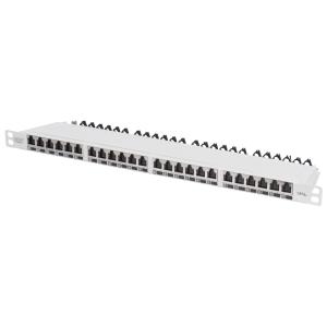 19' Patch Panel Kat.6, Klasse EA, 24 Port, grau DIGITUS DN91624SSLEA-GA (4016032444848)