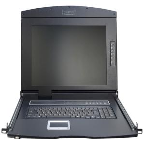 19' Konsole mit KVM-Switch 8 Port, mit 43, 18 cm TFT DIGITUS DS-72210-2GE (4016032449300)