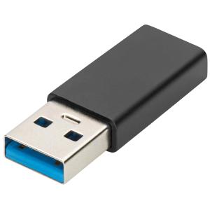 USB Type-C Adapter, USB A - USB-C, schwarz DIGITUS AK-300524-000-S (4016032467410)