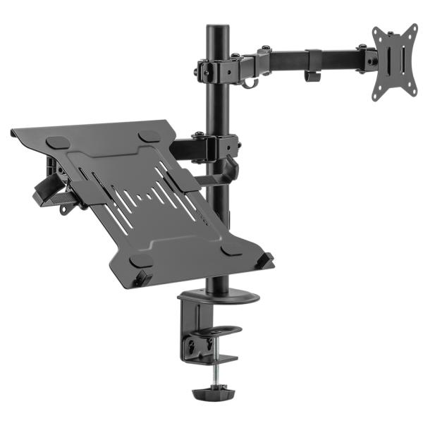 Universal Monitorarm mit Notebookhalterung, schwarz DIGITUS DA-90436 (4016032481942)