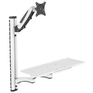 Monitorarm mit Maus- und Tastaturablage, weiß DIGITUS DA-90451 (4016032486398)
