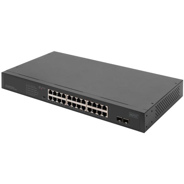 19' Gigabit Netzwerkswitch, 24-Port, unmanaged DIGITUS DN-95348-2 (4016032492030)