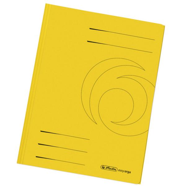 Sammelmappe easyorga, DIN A4, Manilakarton, gelb herlitz 300002991 (4008110396507)