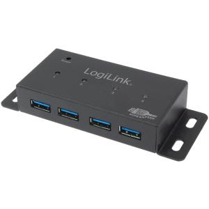 USB 3.0 Hub für Wandmontage, 4 Port, Metallgehäuse LogiLink UA0149 (4052792000948)