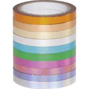 Deko-Klebeband Washi-Tape HOTFOIL, 10er Set folia 26437 (4001868099539)