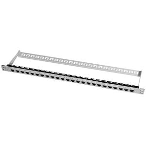 LogiLink Modular Patch Panel Kat.6A, 24 Port, lichtgrau NK4039 (4052792040265)